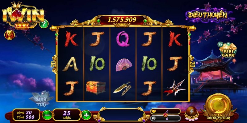 Điêu Thuyền Iwin là tựa game nổ hũ đình đám với đồ họa tuyệt mỹ