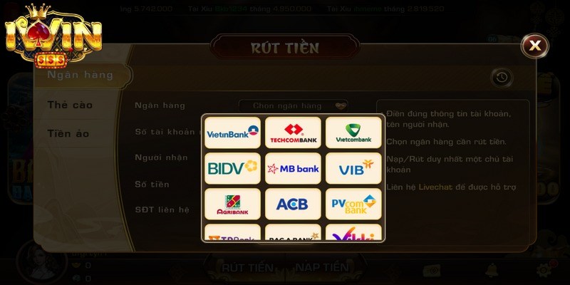Lựa chọn đúng phương thức rút tiền Iwin phù hợp 
